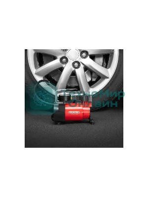 Компрессор TORNADO АC-580 10 A, 35 л/мин, 140 PSI, 12В металл. корпус (с сумкой) 44199