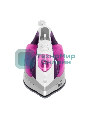 Утюг BBK ISE-2409 фиолетовый, 2400 Вт, 40 г/мин, 140 г/мин, 360 мл