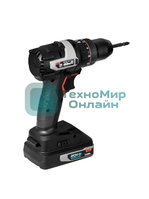 Дрель-шуруповерт Deli DE-CZ20-1, 20 В, 0 Ач, 70 Нм, бесщеточный, ударный