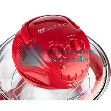 Аэрогриль Centek Ct-1456 красный, 1400 Вт, 12 л, механическое управление, 0 программ