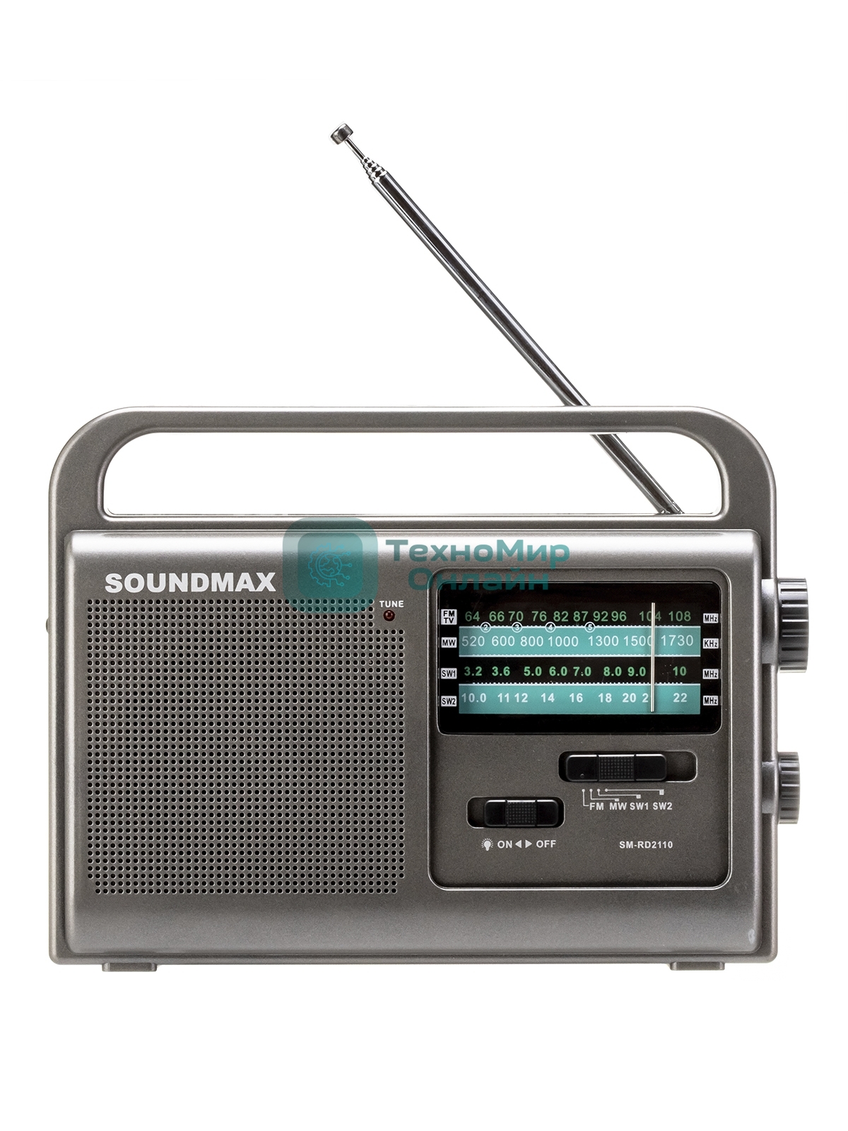 Радиоприемник SOUNDMAX SM-RD2110(темно-серый)