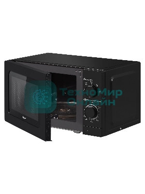 Микроволновая печь BBK 20MWS-717M/B черный, 20 л, 700 Вт, переключатели - поворотный механизм