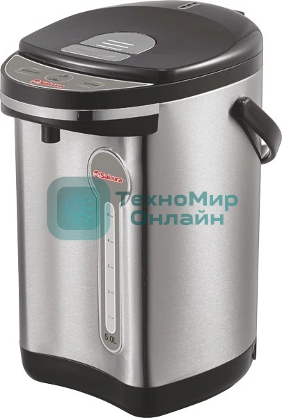 Термопот Sakura SA-1335BS 5.0л черн/нерж