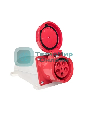 Розетка стационарная наружная EKF 135 ps-135-63-380 63А 380В 3P+РЕ+N IP67