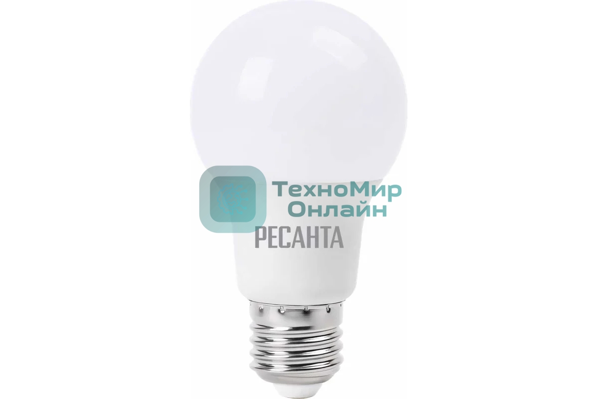 Лампа светодиодная Ресанта LL-R-A65-15W-230-3K-E27 груша, 15 Вт, тепл., Е27