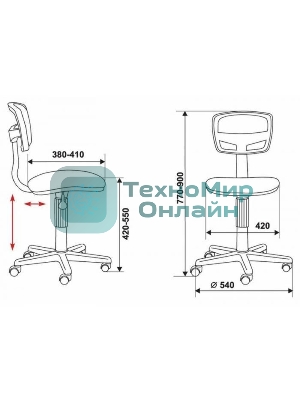 Кресло Бюрократ CH-299NX/15-21 черный, сетка, 120 кг, механизм качания