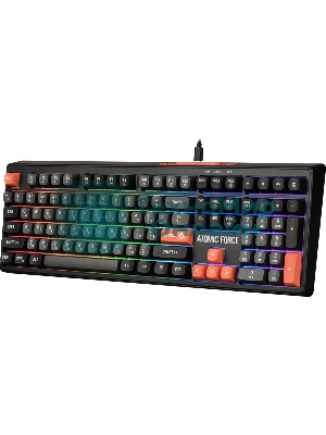 Клавиатура проводная игровая Defender Atomic Force GK-005 RU,чер/сер,108кн+FN,радуж,1.5м