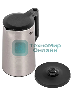 Чайник электрический Midea MK-8064 Объем: 1,7 л Двойной корпус из нержавеющей стали Цельная колба Не нагревающиеся стенки Низкий уровень шума Мощность: 2200 Вт Скрытый нагревательный элемент Автоматический и ручной выключатель Место для хранения шнура Вращающийся на 360°корпус Многоразовый фильтр от накипи Безопасное и плавное открытие крышки Защита от перегрева Автоотключение при отсутствии воды Электропитание – 220-240В, 50Гц Цвет – брашированная сталь,