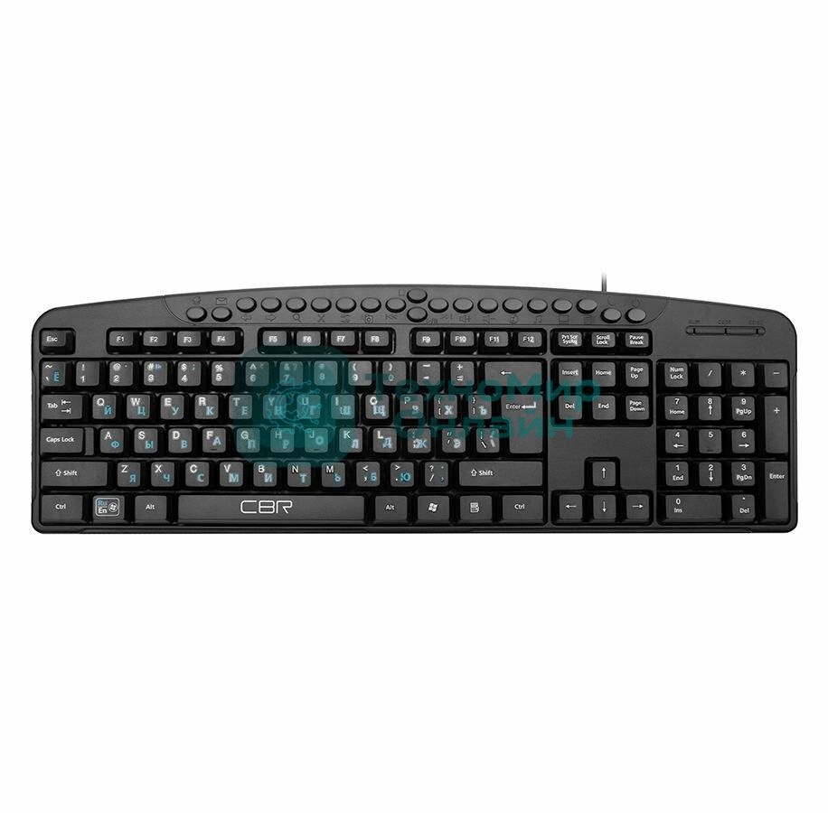 Клавиатура CBR KB-340GM проводная, USB Type-A, чёрный