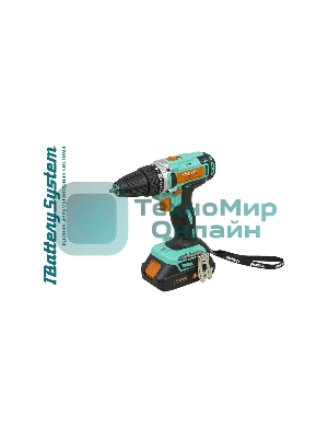 Дрель-шуруповерт аккумуляторная Sturm CD3620, Аккумуляторная, 20В, 2 АКБ, Кейс