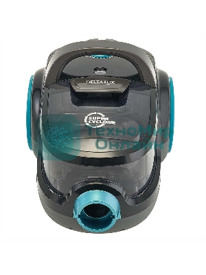 Пылесос Delta LUX DL-0836 черный с бирюзовым