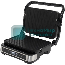 Гриль электрический Hyundai HYG-5020 2000Вт серебристый/черный