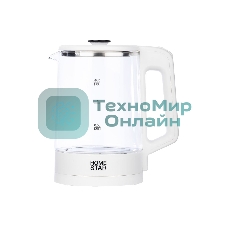 Чайник Homestar HS-1008 (1.8 л), стекло, белый