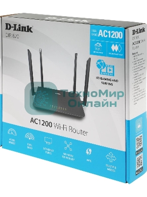 Роутер беспроводной D-Link DIR-820/RU/A1A