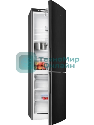 Холодильник Atlant ХМ-4624-151 черный металлик двухкамерный 228/119л морозилка снизу