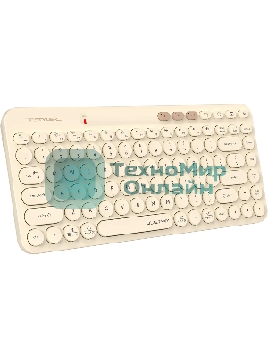 Клавиатура беспроводная A4Tech Fstyler FBK36C AS, USB, Bluetooth/Радиоканал, бежевый
