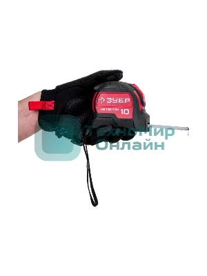 Рулетка с автостопом ЗУБР Автостоп 10м х 25мм