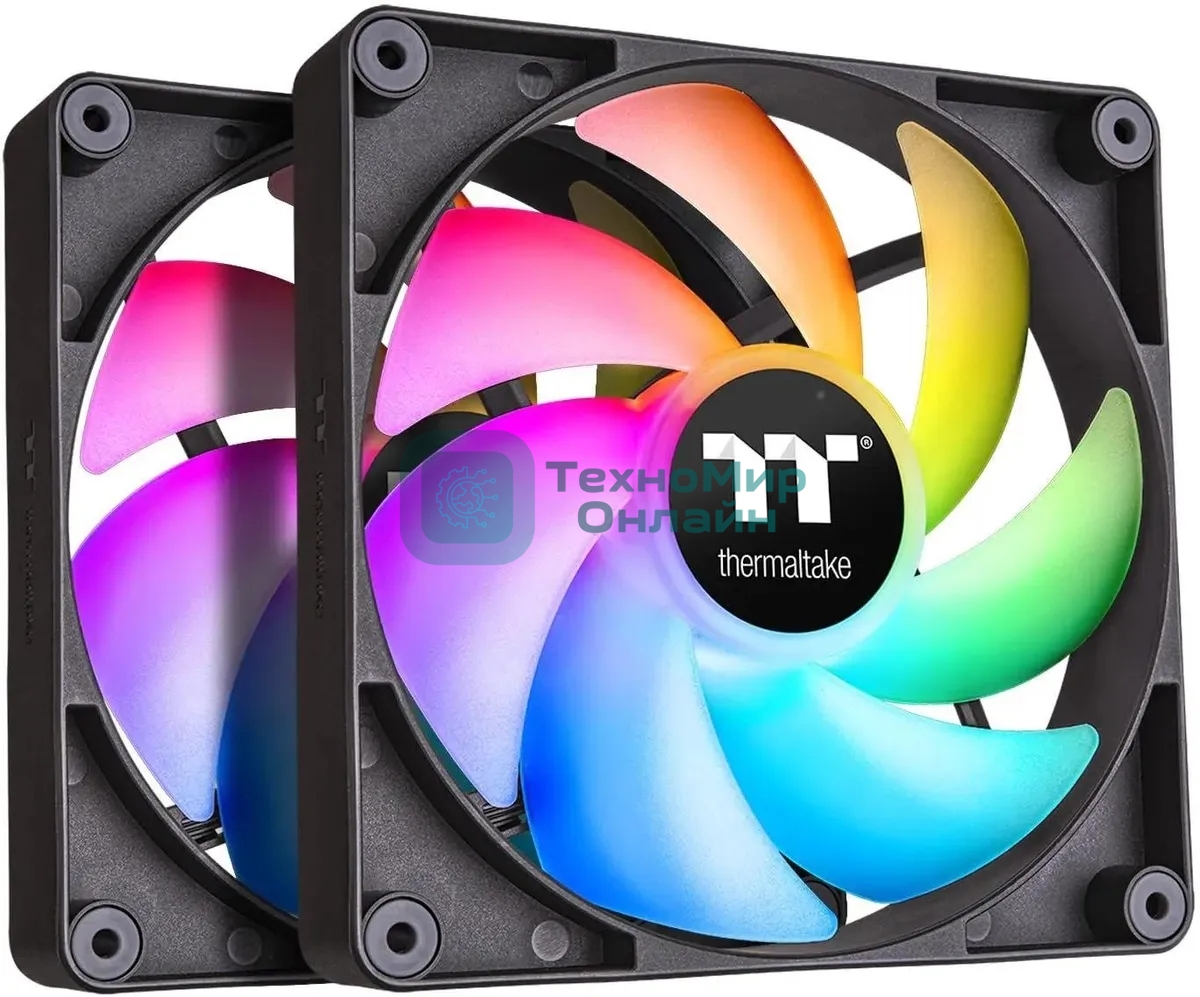 Вентилятор для корпуса Thermaltake CT140 ARGb 140x140x25мм черный 4-pin 30.5dB Ret (CL-F150-PL14SW-A)