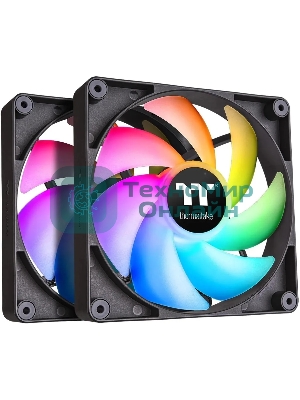 Вентилятор для корпуса Thermaltake CT140 ARGb 140x140x25мм черный 4-pin 30.5dB Ret (CL-F150-PL14SW-A)