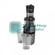 Соковыжималка BQ J2000 серый/черный, шнековая вертикальная, 200 Вт, 800 мл, электронное, реверс