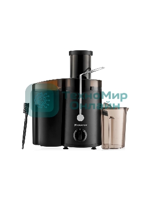 Соковыжималка BRAYER BR1702 центробежная, 500 Вт, 2 скор,рез.для сока 0,5л, рез для мякоти 1,6 л