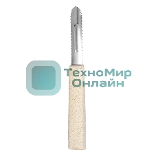 Овощечистка LARA LR07-35 с зазубренным, вертикальным лезвием, нерж. сталь, волокно рисового дерева