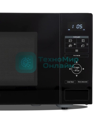 Микроволновая печь Hyundai HYM-D3038 черный, 23 л, 700 Вт, переключатели - сенсор