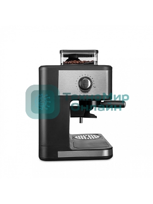 Кофейная станция BQ CM1003 сталь/черный, исп. кофе - зерновой/молотый, 1.5 л, 1150 Вт. 15 бар