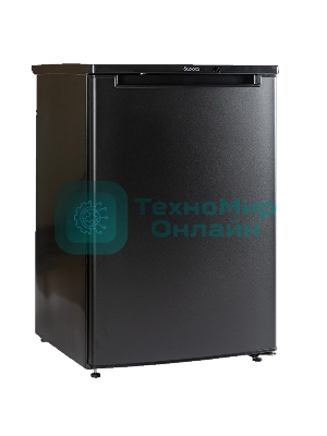 Холодильник Бирюса B508 черный однокамерный 116/34л морозилка сверху