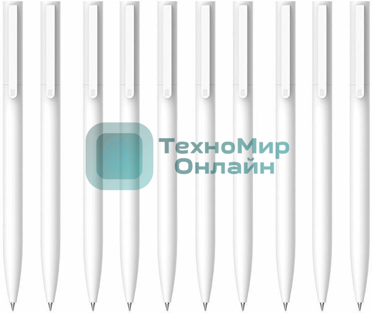 Набор гелевых ручек Xiaomi Mi Gel Pen, MJZXB01WC, черный цвет чернил, 10 шт.