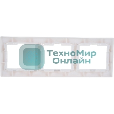 Рамка IEK EMK30-K01-DM РГ-3-КБ 3местн. горизонт. КВАРТА (белый)