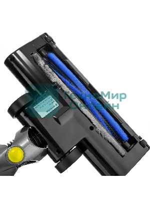 Пылесос вертикальный BRAYER BR4262 черный/желтый, питание от аккумулятора, 180 Вт, уборка сухая, пылесборник 1 л