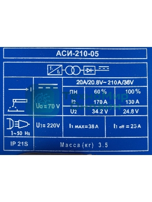 Сварочный аппарат Диолд АСИ-210-05 инвертор ММА DC 6кВт