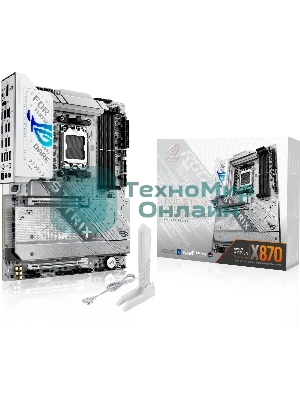Материнская плата ASUS ROG STRIX X870-A GAMING WIFI, AM5, AMD X870, 4xDDR5, 2xSATA, 4xM.2, 1xPCI-E 4.0 x4, 1xPCI-E 5.0 x16, 1xHDMI, 1xDP, 1x 2.5Gb LAN, 4xUSB-A 3.2 Gen 1, 5xUSB-A 3.2 Gen 2, 1xUSB-C 3.2 Gen 2, 2xUSB4, 2x3.5 мм, 7.1, ATX
