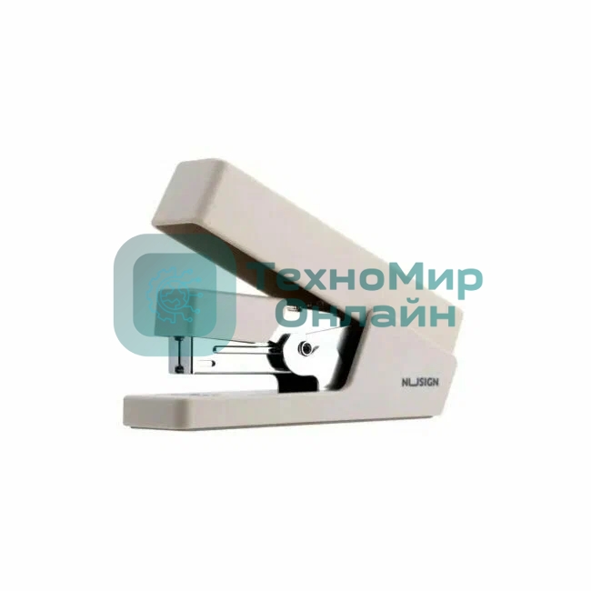 Степлер Deli ENS081GREY Nusign 24/6 26/6 (25 листов) серый 100 скоб, коробка