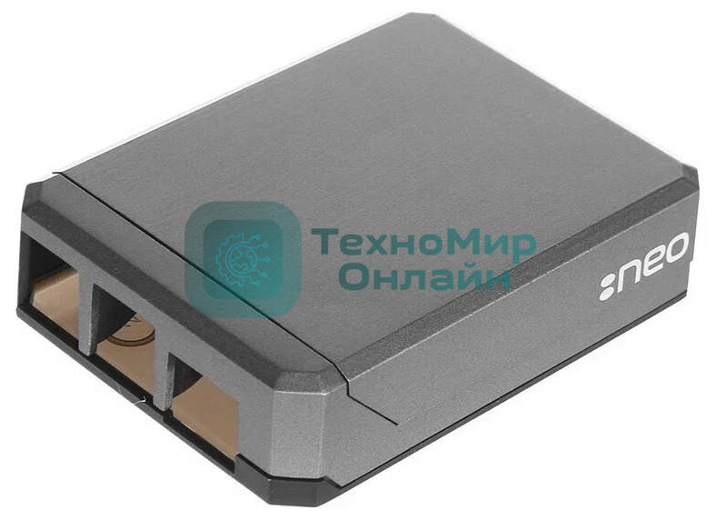 Алюминиевый корпус QUMO Argon NEO для Raspberry Pi 4 с магнитным креплением, grey(RS044)