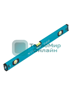 Уровень Gross 33651 алюминиевый, магнит., фрезерованный, 3 глазка, 0,5 мм/м, 600 мм