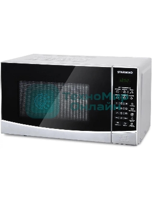 Микроволновая печь Starwind SMW2820 серебристый/черный, 20 л, 700 Вт, переключатели - сенсор