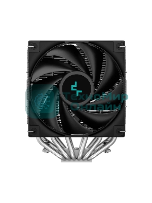 Кулер для процессора DEEPCOOL AG620 черный, 120 мм, алюминий/медь, 1850 об/мин, 29.4 дБ, 4 pin, 260 Вт, 157 мм