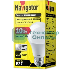 Лампа светодиодная Navigator NLL-A60-10-24/48-4K-E27