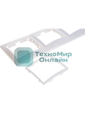 Рамка IEK EMK30-K01-DM РГ-3-КБ 3местн. горизонт. КВАРТА (белый)
