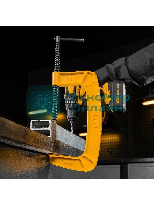 Струбцина Denzel G-образная, усиленная, 200 мм