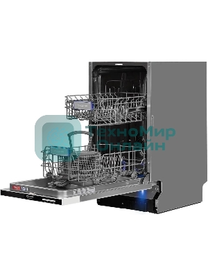 Встраиваемая посудомоечная машина Maunfeld MLP-082D Light Beam, серебристый, 44.8 см, 9 компл., 49 дБ, класс A++