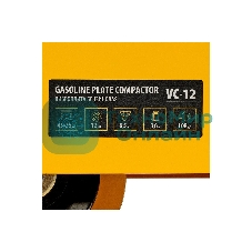 Виброплита бензиновая Denzel VC-12 3.6 л, 4781 Вт 6.5 л.с., 12 кН, подошва 45х35, 108 дБ