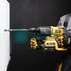 Бур по бетону Denzel двойная спираль, Cobalt W-tip, 12x310 мм, SDS PLUS