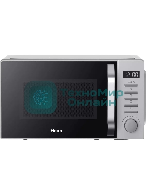 Микроволновая печь Haier HMB-DG208SA серебристый, 20 л, 800 Вт, переключатели - кнопки, поворотный механизм