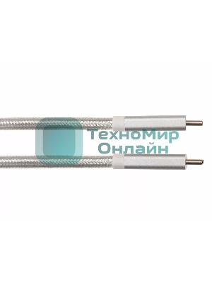 Кабель USB 3.1 Type Cm -- Cm IC 5А 10Gbs длина 1M, Telecom TC420S серебряный