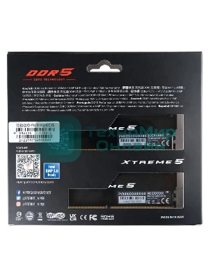 Оперативная память Patriot Viper Xtreme 5, DDR5, 32GB (2x16GB), 8200MHz, CL38, DIMM, с радиаторами, черный