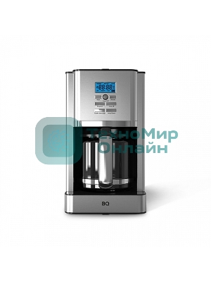 Кофеварка капельная BQ CM1004 серебристый/черный, исп. кофе - молотый, 1.8 л, 1000 Вт.