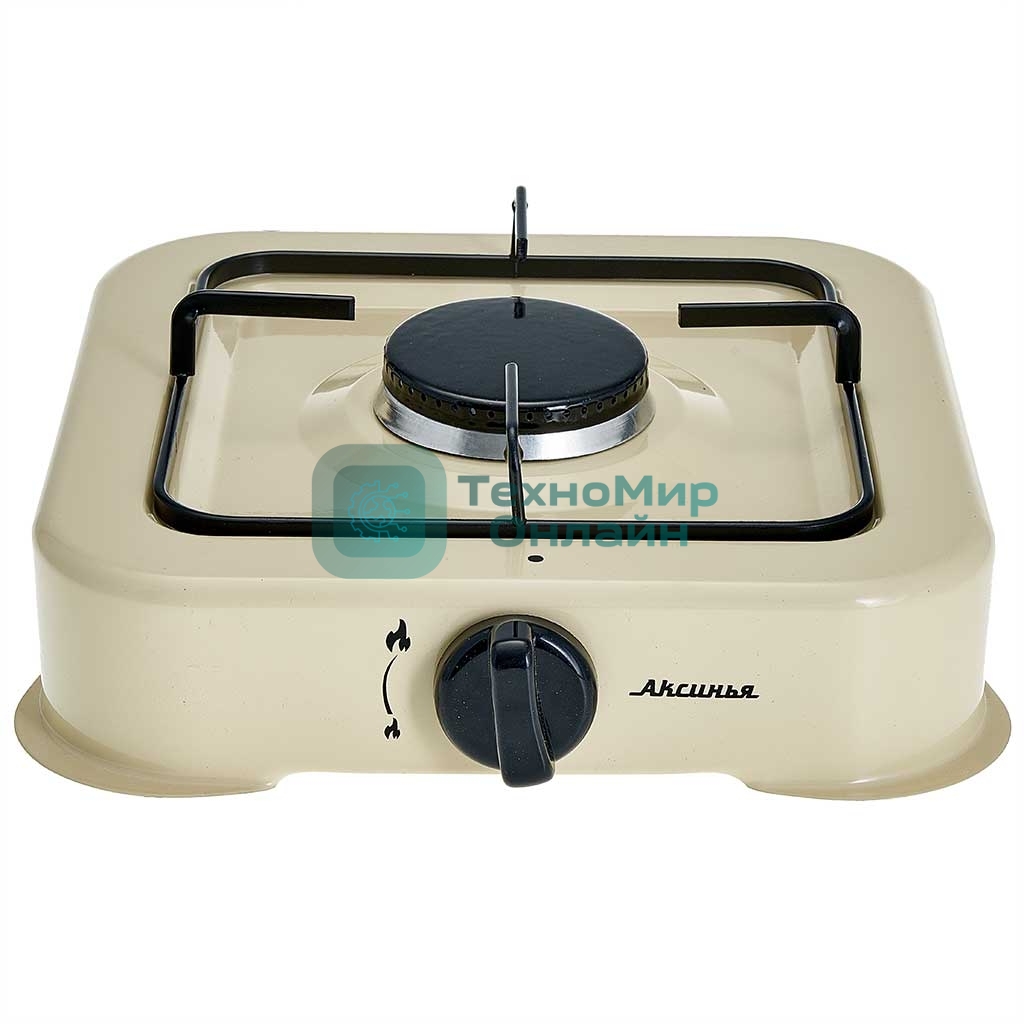 Плита настольная газовая АКСИНЬЯ КС-105 1 конф, бежевый (5)